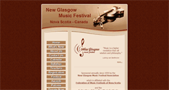 Desktop Screenshot of newglasgowmusicfestival.org